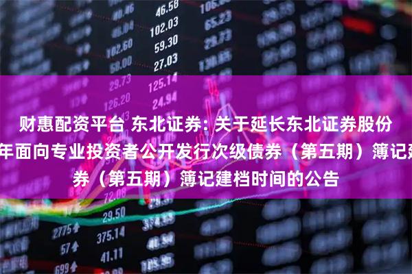 财惠配资平台 东北证券: 关于延长东北证券股份有限公司2025年面向专业投资者公开发行次级债券（第五期）簿记建档时间的公告