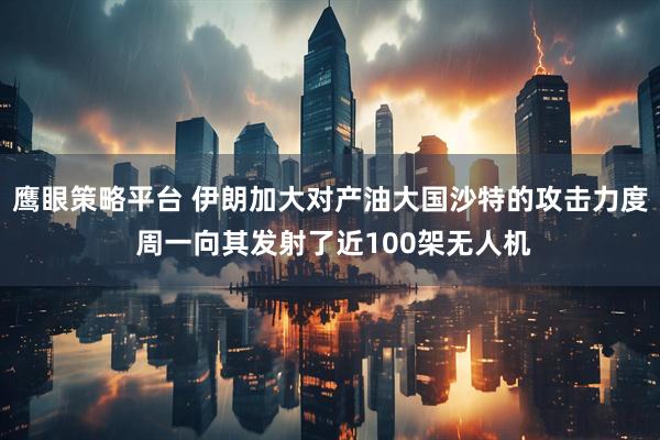 鹰眼策略平台 伊朗加大对产油大国沙特的攻击力度 周一向其发射了近100架无人机