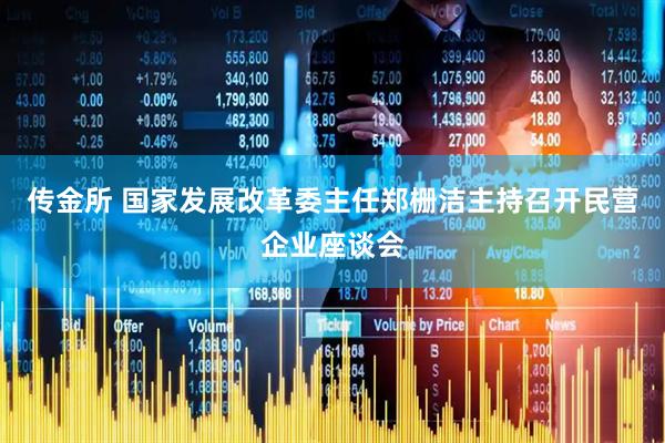 传金所 国家发展改革委主任郑栅洁主持召开民营企业座谈会